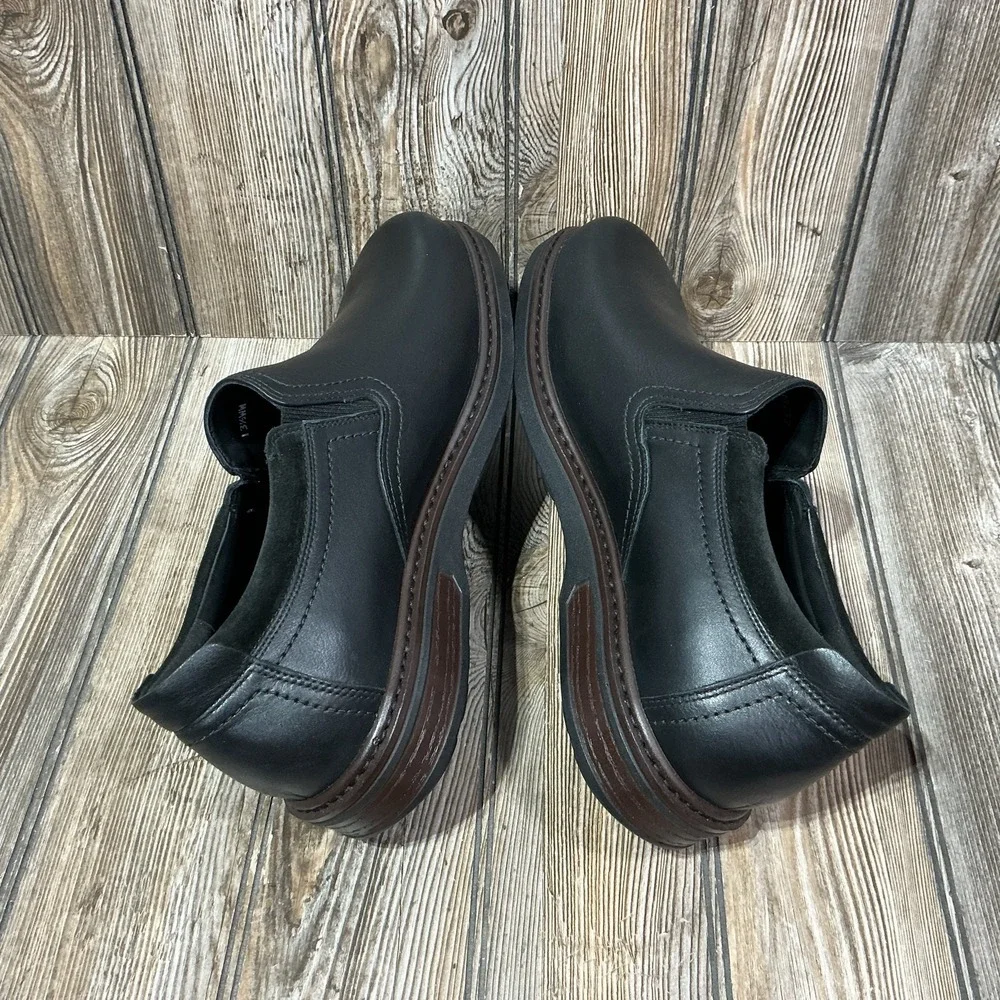 SAS Step Shoes Mens 13.5 WW Comfort Slip On Casual Walking Moc Loafer Black NEW